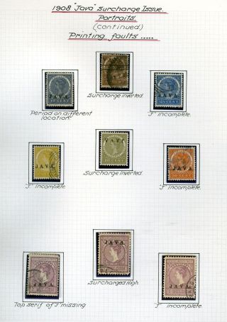 NETHERLANDS INDIES (STAMP ISSUES 1864-1938) – sheet 23