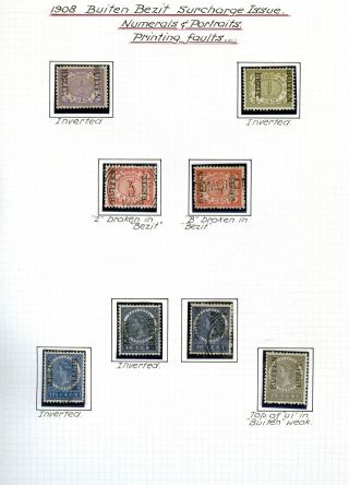 NETHERLANDS INDIES (STAMP ISSUES 1864-1938) – sheet 26