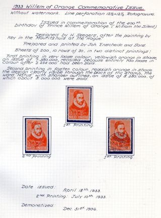 NETHERLANDS INDIES (STAMP ISSUES 1864-1938) – sheet 49
