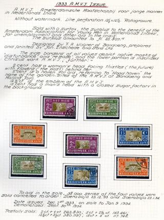 NETHERLANDS INDIES (STAMP ISSUES 1864-1938) – sheet 50