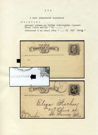 UNITED STATES: POSTAL STATIONERY CARDS – sheet 8