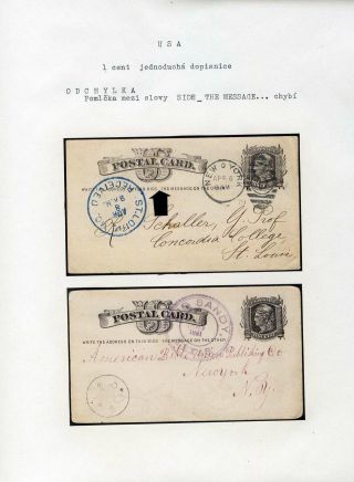 UNITED STATES: POSTAL STATIONERY CARDS – sheet 11