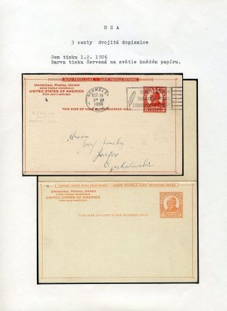 UNITED STATES: POSTAL STATIONERY CARDS – sheet 83