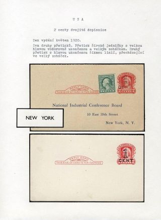 UNITED STATES: POSTAL STATIONERY CARDS – sheet 87