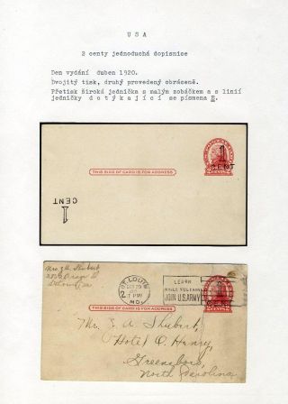 UNITED STATES: POSTAL STATIONERY CARDS – sheet 88