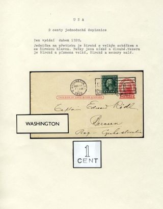 UNITED STATES: POSTAL STATIONERY CARDS – sheet 90