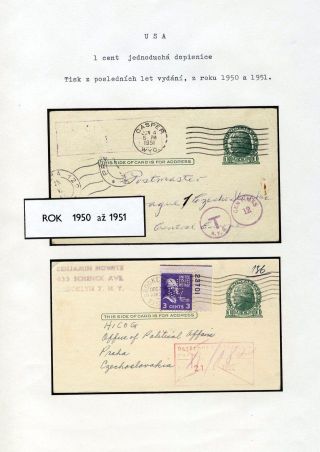 AMERICKÉ CELINY - DOPISNICE – list 101