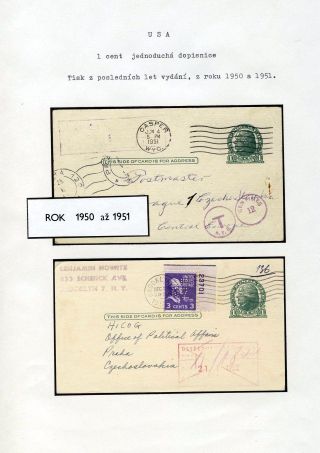 AMERICKÉ CELINY - DOPISNICE – list 110