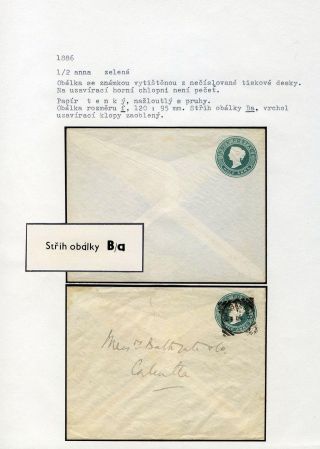 GANZSACHEN VON BRITISCH-INDIEN – Blatt 16