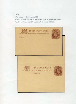 POSTAL STATIONERY OF BRITISH INDIA – sheet 49