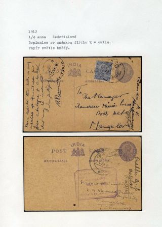 POSTAL STATIONERY OF BRITISH INDIA – sheet 54