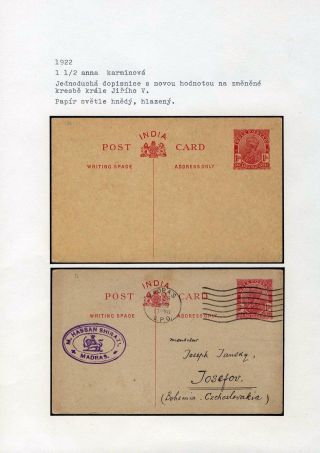 POSTAL STATIONERY OF BRITISH INDIA – sheet 62