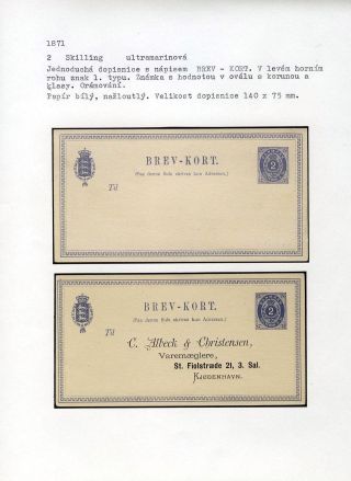 GANZSACHEN VON DÄNEMARK 1865-1900 – Blatt 39