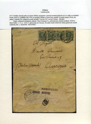 ALBÁNIE: LETECKÁ POŠTA 1916-1944 – list 3