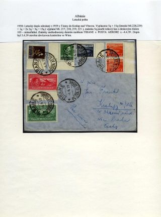 ALBÁNIE: LETECKÁ POŠTA 1916-1944 – list 7