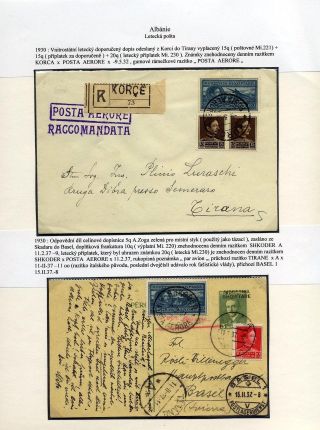 ALBÁNIE: LETECKÁ POŠTA 1916-1944 – list 9