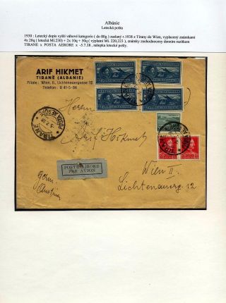ALBÁNIE: LETECKÁ POŠTA 1916-1944 – list 10