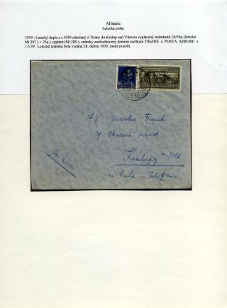 ALBÁNIE: LETECKÁ POŠTA 1916-1944 – list 12