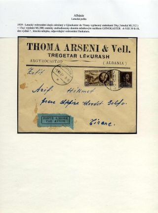 ALBÁNIE: LETECKÁ POŠTA 1916-1944 – list 13