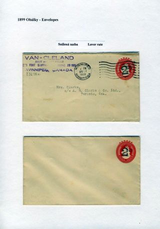 CANADA: POSTAL STATIONERY – sheet 15