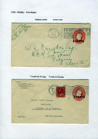 CANADA: POSTAL STATIONERY – sheet 25