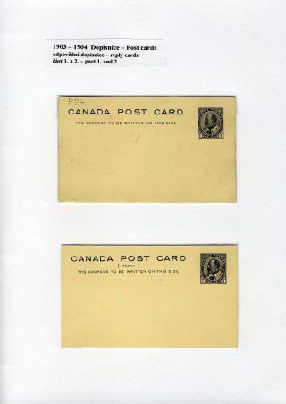 CANADA: POSTAL STATIONERY – sheet 63