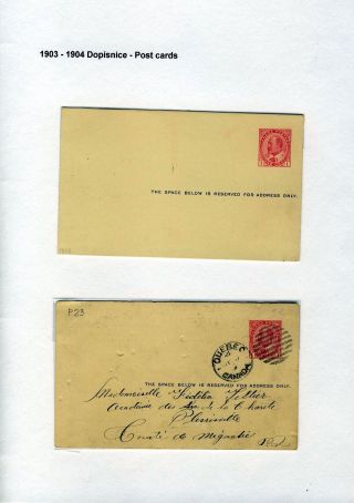 CANADA: POSTAL STATIONERY – sheet 65