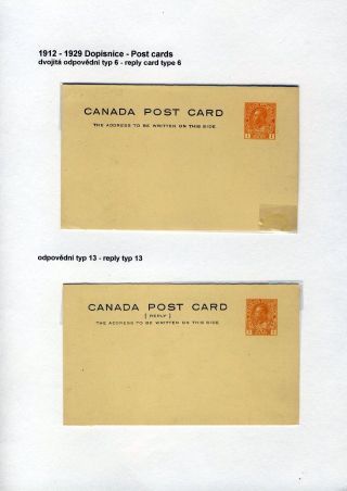 CANADA: POSTAL STATIONERY – sheet 71