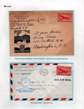 USA: LUFTPOSTMARKEN 5c SKYMASTER (1946-48) – Blatt 17