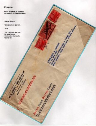 USA: LUFTPOSTMARKEN 5c SKYMASTER (1946-48) – Blatt 43