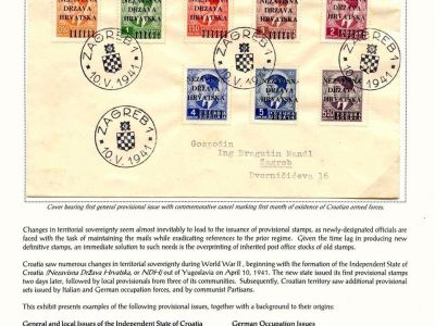 PROVISIONAL ISSUES OF WARTIME CROATIA, 1941-1945