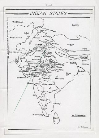 INDIAN FEUDAL STATES – sheet 252