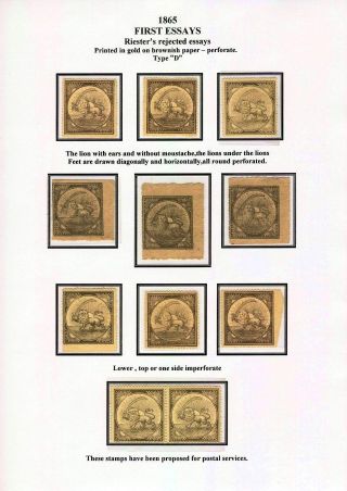 IRAN - STUDY OF EARLY LION ISSUES – sheet 10