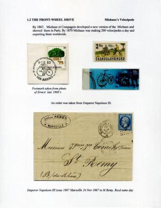SINCE DRAISIENNE TO THE PRESENT (HISTORY OF BICYCLES) – sheet 10