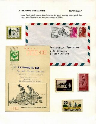 SINCE DRAISIENNE TO THE PRESENT (HISTORY OF BICYCLES) – sheet 13