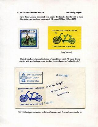SINCE DRAISIENNE TO THE PRESENT (HISTORY OF BICYCLES) – sheet 16