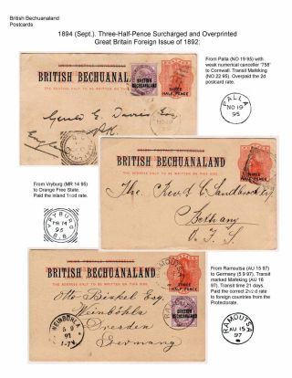 THE POSTAL STATIONERY CARDS OF BECHUANALAND – sheet 37