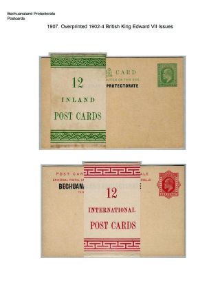 THE POSTAL STATIONERY CARDS OF BECHUANALAND – sheet 48