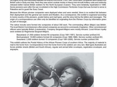 SOUTHERN AFRICAN PIONEERS IN WORLD WAR II
