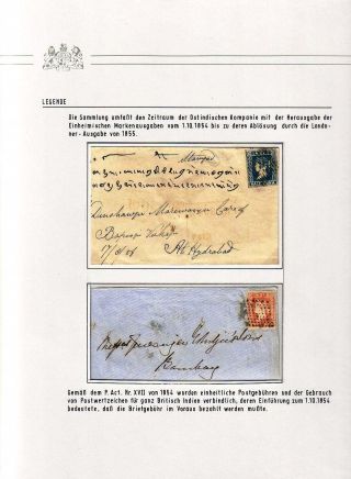 BRITISCH INDIEN - EINHEIMISCHE AUSGABEN DER OSTINDISCHEN KOMPANIE 1854 – Blatt 3