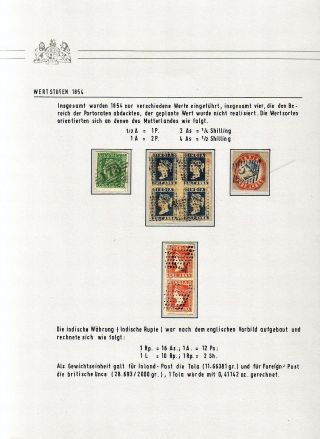 BRITISCH INDIEN - EINHEIMISCHE AUSGABEN DER OSTINDISCHEN KOMPANIE 1854 – Blatt 6