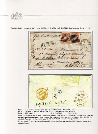 BRITSKÁ INDIE - MÍSTNÍ VYDÁNÍ VÝCHODOINDICKÉ SPOLEČNOSTI 1854 – list 38
