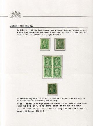 BRITISCH INDIEN - EINHEIMISCHE AUSGABEN DER OSTINDISCHEN KOMPANIE 1854 – Blatt 50