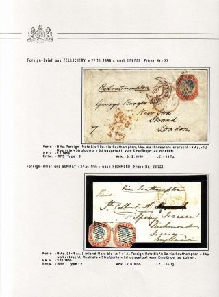 BRITSKÁ INDIE - MÍSTNÍ VYDÁNÍ VÝCHODOINDICKÉ SPOLEČNOSTI 1854 – list 72