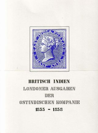 BRITISH INDIA - LONDON ISSUES OF THE EAST INDIA COMPANY IN 1855-1858 – sheet 1