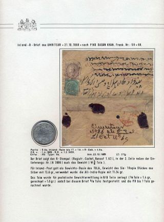BRITISH INDIA - ISSUES OF THE CROWN ADMINISTRATION, 1858-1876 – sheet 38