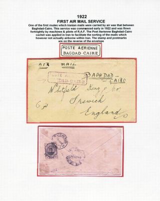 IRAN: LUFTPOSTMARKEN UND UMSCHLÄGE – Blatt 5