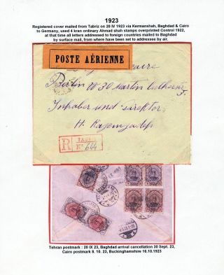 IRAN: LUFTPOSTMARKEN UND UMSCHLÄGE – Blatt 8