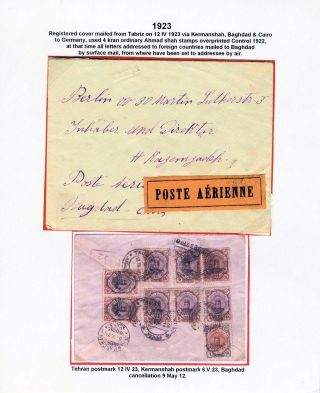 IRAN: LUFTPOSTMARKEN UND UMSCHLÄGE – Blatt 10