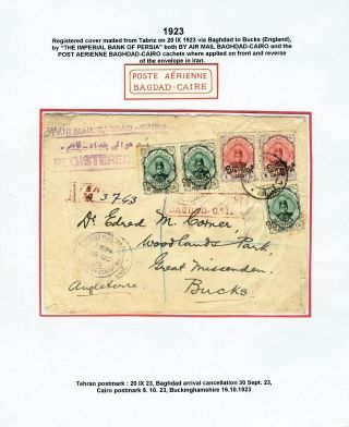 IRAN: LUFTPOSTMARKEN UND UMSCHLÄGE – Blatt 11